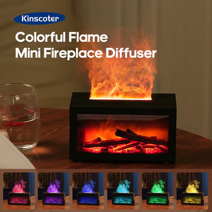 Mini Flame Fireplace Aroma Diffuser