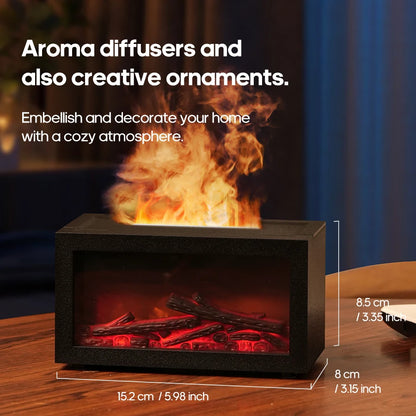 Mini Flame Fireplace Aroma Diffuser