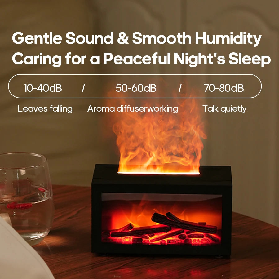 Mini Flame Fireplace Aroma Diffuser